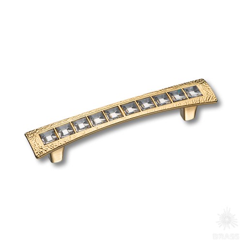 15.132.96.SWA.19 Ручка скоба с кристаллами Swarovski эксклюзивная коллекция, глянцевое золото 96 мм 15.132.96.SWA.19 Ручка скоба с кристаллами Swarovski эксклюзивная коллекция, глянцевое золото 96 мм