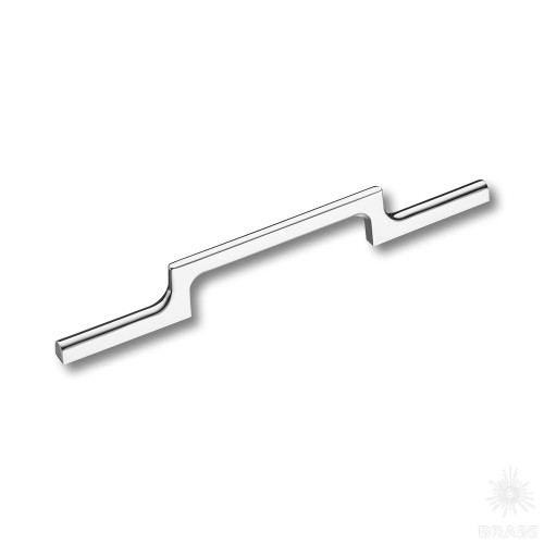 1112 128MP02 Ручка скоба модерн, глянцевый хром 128 мм