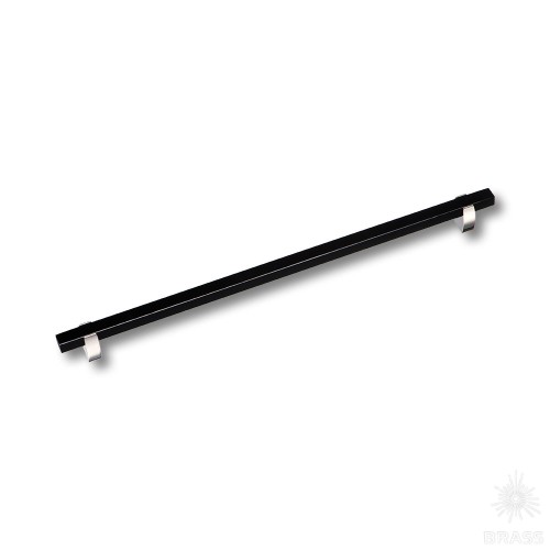 765-320-Chrome-Black Ручка скоба, глянцевый хром с чёрной вставкой 320 мм 765-320-Chrome-Black Ручка скоба, глянцевый хром с чёрной вставкой 320 мм