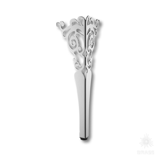 KSA-2009-0410-A01 Опора мебельная резная, цвет - глянцевый хром