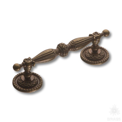 042313o Ручка скоба классика, латунь, цвет покрытия античная бронза 92 мм 042313o Ручка скоба классика, латунь, цвет покрытия античная бронза 92 мм