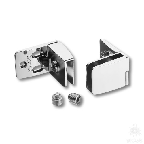 15.06.210-0 Петли SQUARE (компл. верх+низ) для стекла, цвет хром