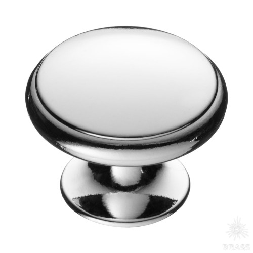 RANA-10 Ручка кнопка современная классика, глянцевый хром