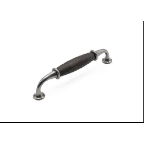 Ручка-скоба Victoria 11.3585.53.58 чугун/глянцевое олово 128, Metakor