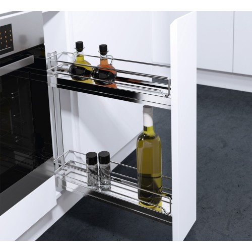 Выдвижная система для бутылок, на напр.Movento.Tip On , Лев. Напр. Хром, ШИРИНА ФАСАДА 150 ММ Выдвижная система для бутылок, на напр.Movento.Tip On , Лев. Напр. Хром, ШИРИНА ФАСАДА 150 ММ