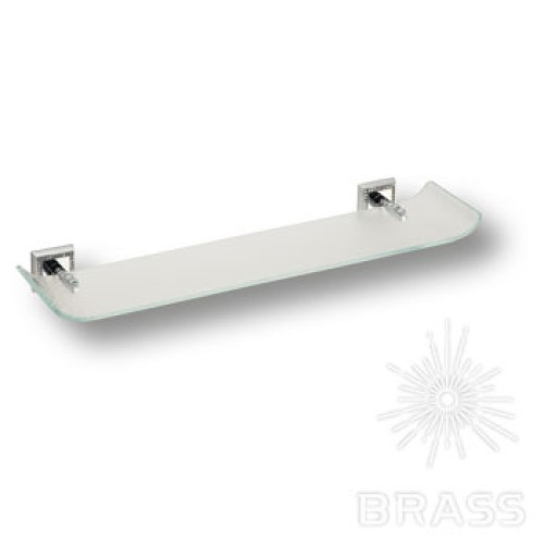 3511-75-005 Полка для ванных аксессуаров, латунь с кристаллами Swarovski, цвет - глянцевый хром