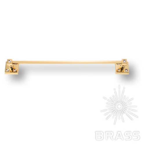 3513-72-003 Держатель для полотенец, латунь с кристаллами Swarovski, цвет - глянцевое золото