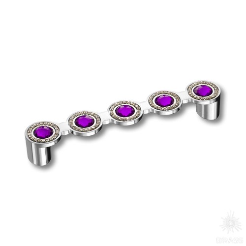 EM-601 CHROME-PURPLE Ручка скоба, 128 мм EM-601 CHROME-PURPLE Ручка скоба, 128 мм
