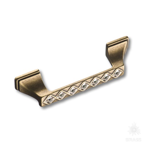 15.127.96.SWA.12 Ручка скоба с кристаллами Swarovski эксклюзивная коллекция, античная бронза 96 мм 15.127.96.SWA.12 Ручка скоба с кристаллами Swarovski эксклюзивная коллекция, античная бронза 96 мм