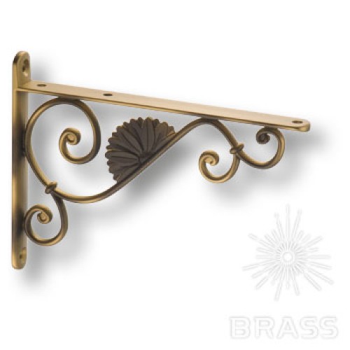BAROCCO-B  OTT/ANT Полкодержатель ( 2шт.) , цвет - античная латунь, 195 мм