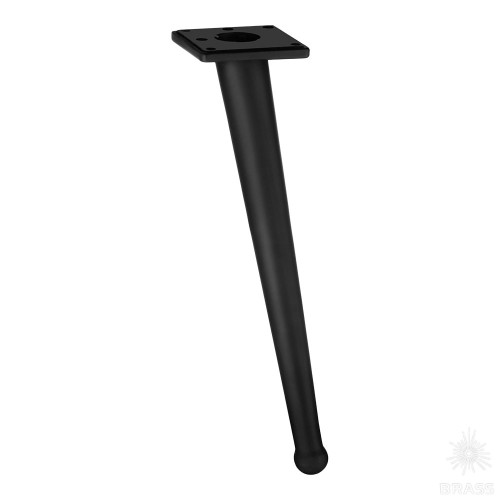 1180 0250 Matt Black Опора мебельная BONE, матовый чёрный 250 мм