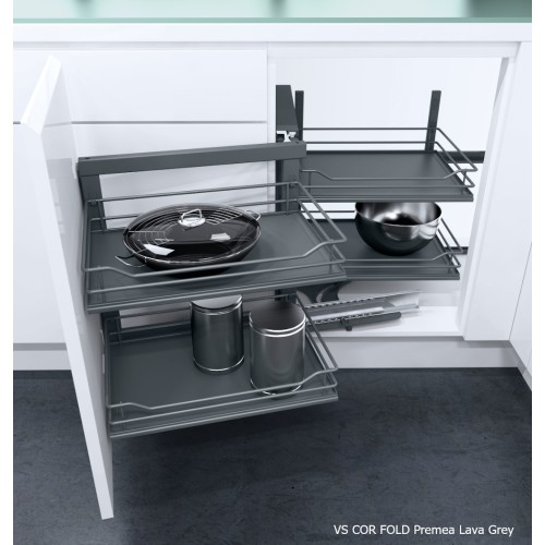 Волшебный угол VS COR® Fold, 450-600 мм, Premea, Lava, правый Волшебный угол VS COR® Fold, 450-600 мм, Premea, Lava, правый