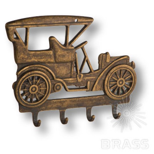 130078 Вешалка "Авто",  латунь