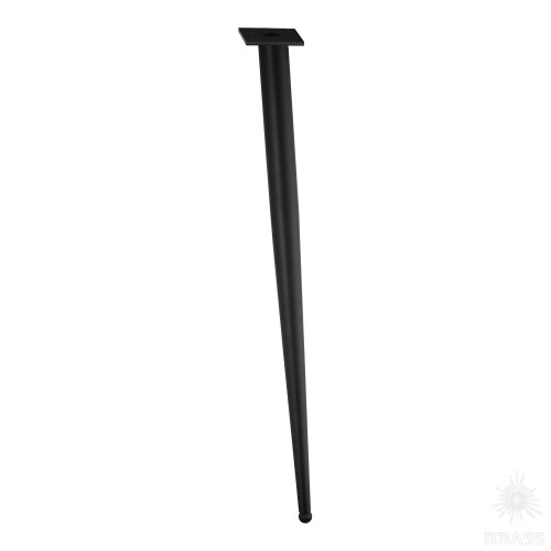 1180 0710 Matt Black Опора мебельная BONE, матовый чёрный 710 мм