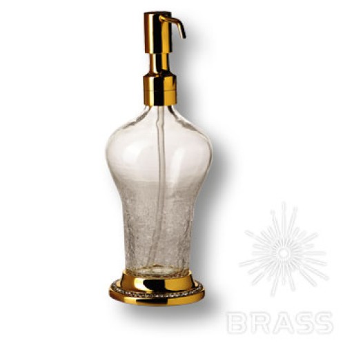 3507-75-003 Дозатор для мыла, латунь с кристаллами Swarovski, цвет - глянцевое золото 3507-75-003 Дозатор для мыла, латунь с кристаллами Swarovski, цвет - глянцевое золото