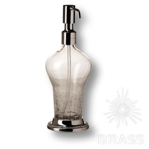 3507-75-005 Дозатор для мыла, латунь с кристаллами Swarovski, цвет - глянцевый хром 3507-75-005 Дозатор для мыла, латунь с кристаллами Swarovski, цвет - глянцевый хром