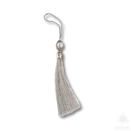 TASSEL-10-SILVER Кисточки для мебельных ручек, глянцевый хром