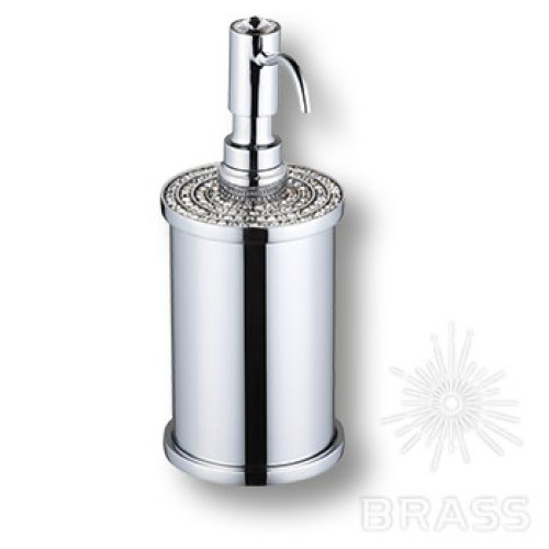 3507-78-005 Дозатор для мыла, латунь с кристаллами Swarovski, цвет - глянцевый хром 3507-78-005 Дозатор для мыла, латунь с кристаллами Swarovski, цвет - глянцевый хром