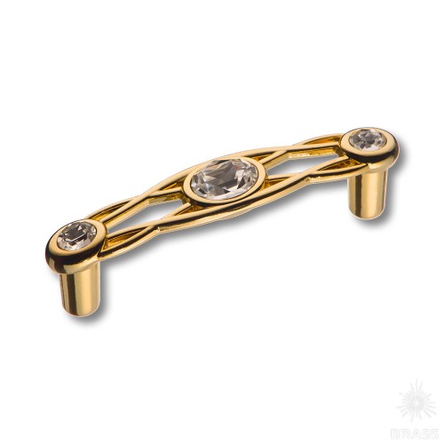 15.133.64.SWA.19 Ручка скоба с кристаллами Swarovski эксклюзивная коллекция, глянцевое золото 64 мм 15.133.64.SWA.19 Ручка скоба с кристаллами Swarovski эксклюзивная коллекция, глянцевое золото 64 мм