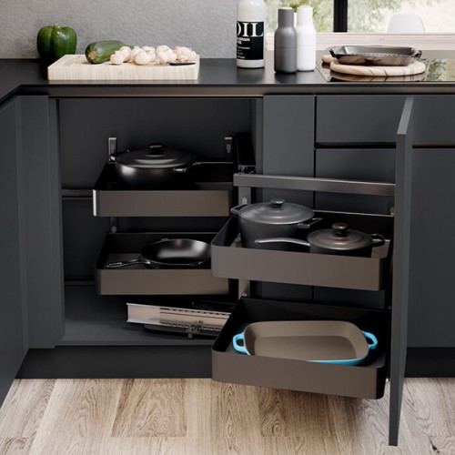 Волшебный угол VS COR® Fold, 450-600 мм, Planero, Lava, левый Волшебный угол VS COR® Fold, 450-600 мм, Planero, Lava, левый