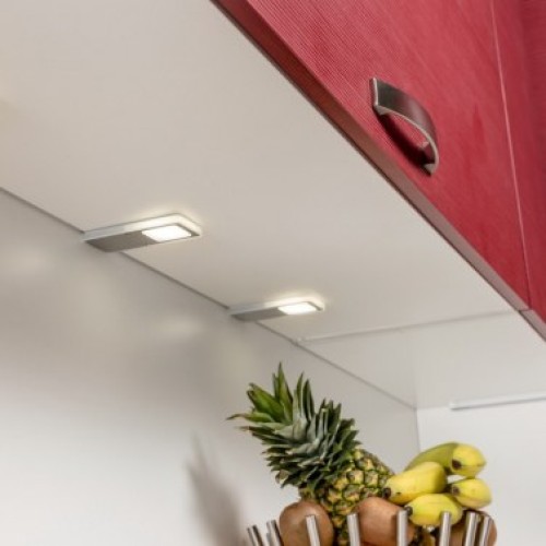Светодиодный светильник без выключателя I-Led 1,5W-12Vdc 4000°K, отделка - нержавеющая сталь, натура