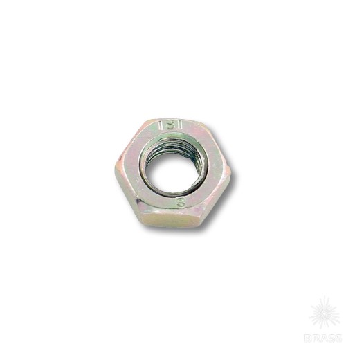 12.12.016-2 Шестигранная гайка М8, сталь, цвет жёлтый цинк
