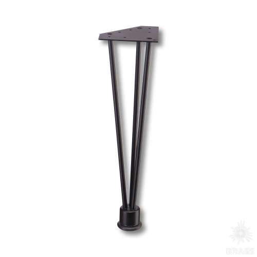 KSA-0005-0410-B13 Опора мебельная, цвет - чёрный