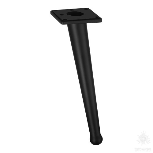 1180 0200 Matt Black Опора мебельная BONE, матовый чёрный 200 мм