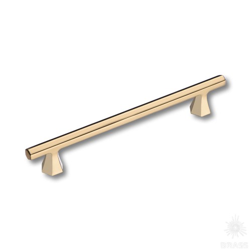 1108 160MP11 Ручка скоба современная классика, глянцевое золото 160 мм