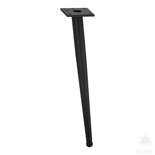 1180 0410 Matt Black Опора мебельная BONE, матовый чёрный 410 мм
