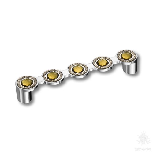 EM-601 CHROME-LIGHT GREEN Ручка скоба, 128 мм EM-601 CHROME-LIGHT GREEN Ручка скоба, 128 мм