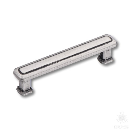 1101 096MP14 Ручка скоба современная классика, старое серебро 96 мм