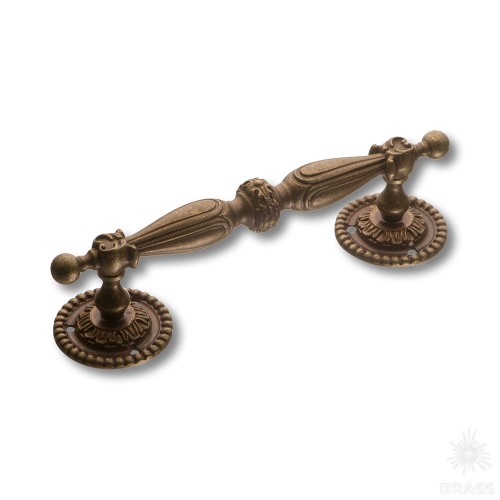 042319o Ручка скоба классика, латунь, цвет покрытия античная бронза 139 мм 042319o Ручка скоба классика, латунь, цвет покрытия античная бронза 139 мм