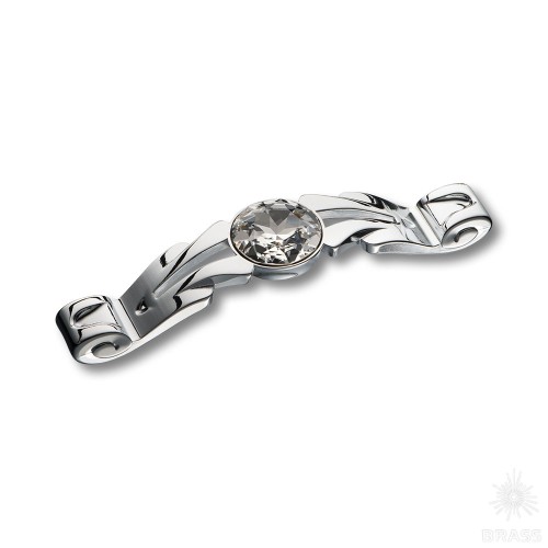 15.166.96.SWA.07 Ручка скоба с кристаллами Swarovski эксклюзивная коллекция, глянцевый хром 96 мм 15.166.96.SWA.07 Ручка скоба с кристаллами Swarovski эксклюзивная коллекция, глянцевый хром 96 мм