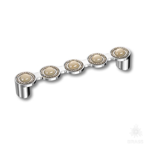 EM-601 CHROME-PEARL Ручка скоба, 128 мм EM-601 CHROME-PEARL Ручка скоба, 128 мм