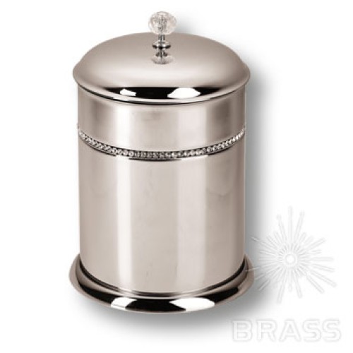 3512-71-005 Ведро, латунь с кристаллами Swarovski, цвет - глянцевый хром