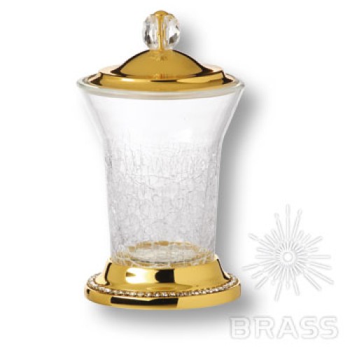 3505-75-030 Держатель для зуб.щеток, латунь с кристаллами Swarovski, цвет - глянцевое золото 24K 3505-75-030 Держатель для зуб.щеток, латунь с кристаллами Swarovski, цвет - глянцевое золото 24K