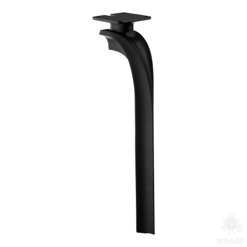 2390 0400 Matt Black Опора мебельная CRUZ, матовый чёрный 400 мм