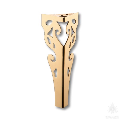 KSA-2001-0300-A09 Опора мебельная резная, глянцевое золото