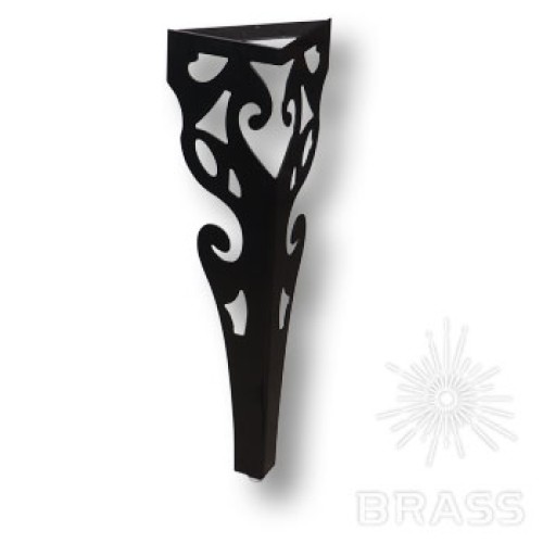 KMA-2001-0710-B13 Опора мебельная резная, цвет - чёрный