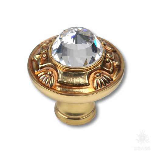 0Z5747.000.43 Ручка кнопка с кристаллом Swarovski эксклюзивная коллекция, матовое золото 0Z5747.000.43 Ручка кнопка с кристаллом Swarovski эксклюзивная коллекция, матовое золото