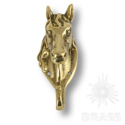00096 Вешалка "Голова коня", латунь 00096 Вешалка "Голова коня", латунь