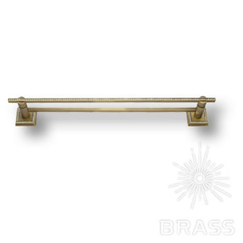 3513-75-013 Держатель для полотенец, латунь с кристаллами Swarovski, цвет - старая бронза