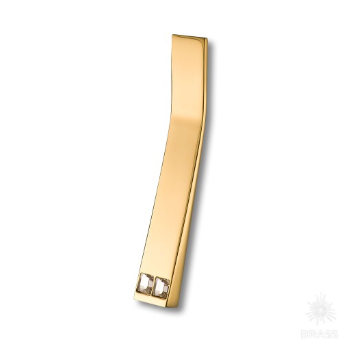 25144-003-32-SWR Ручка скоба с кристаллами Swarovski, латунь, цвет - глянцевое золото 32 мм 25144-003-32-SWR Ручка скоба с кристаллами Swarovski, латунь, цвет - глянцевое золото 32 мм