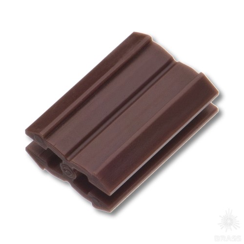 11.05.840-0 Соединительная клипса "Ласточкин хвост", пластик, цвет коричневый